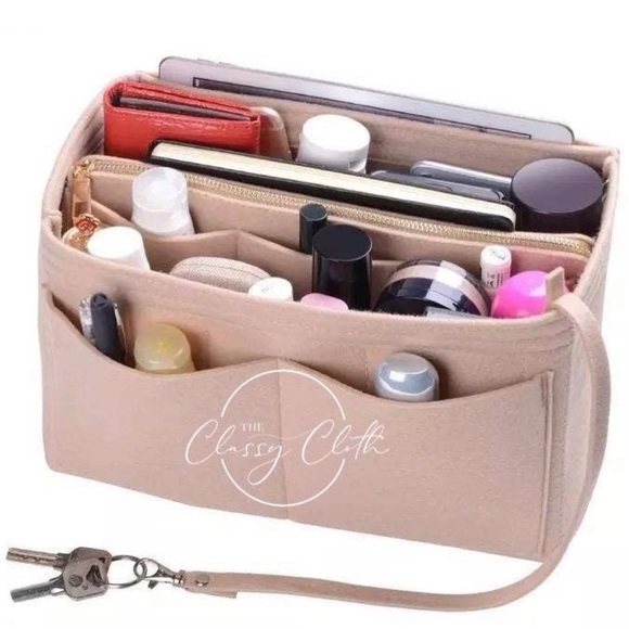 Accessories - The Classy Cloth - Tote Bag Purse Organizer Insert - Nude RTS